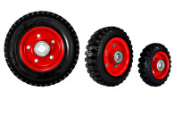 Колесо цельнорезиновое d5" 130мм ST-011