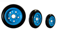 Колесо цельнорезиновое d6" 160мм ST-015