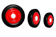 Колесо цельнорезиновое d6" 160мм ST-018