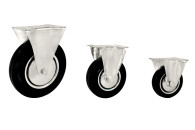 Колесная опора промышленная неповоротная d3" 75мм ST-052