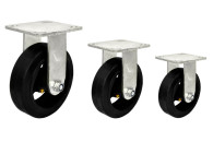 Колесная опора большегрузная обрезиненная неповоротная d4" 100мм ST-075