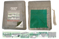 Брезент полиэтилен. двухцветный SPRINGTECH  2x3 метр