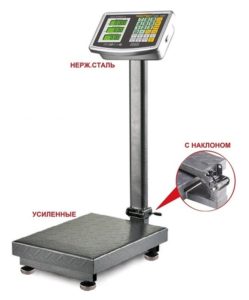 Весы счетные платформенные электронные c наклоном 100кг ROMITECH  SIBS-100N