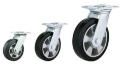 Колесная опора усиленная промышленно-большегрузная  обрезиненная поворотная  160мм  ST-156